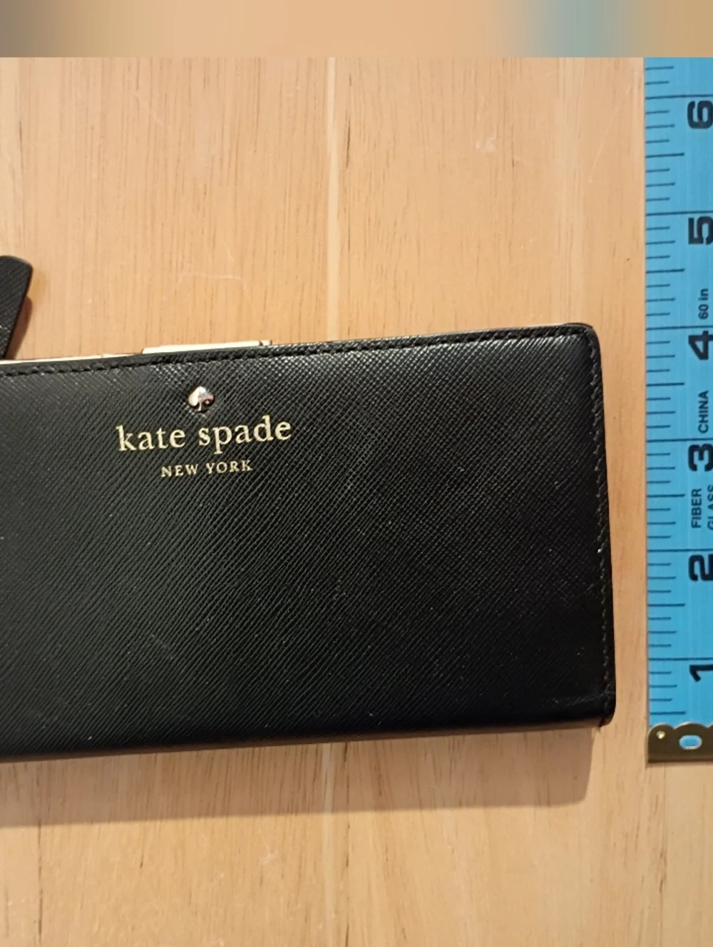 kate spade Black Saffiano Leather Wallet